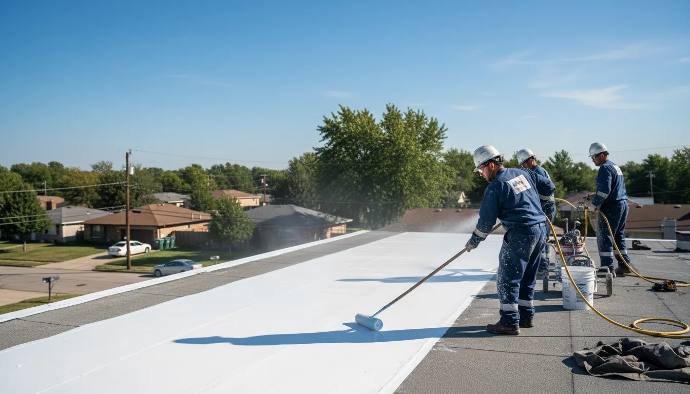 Commercial roof coating in Mesa, WA near me